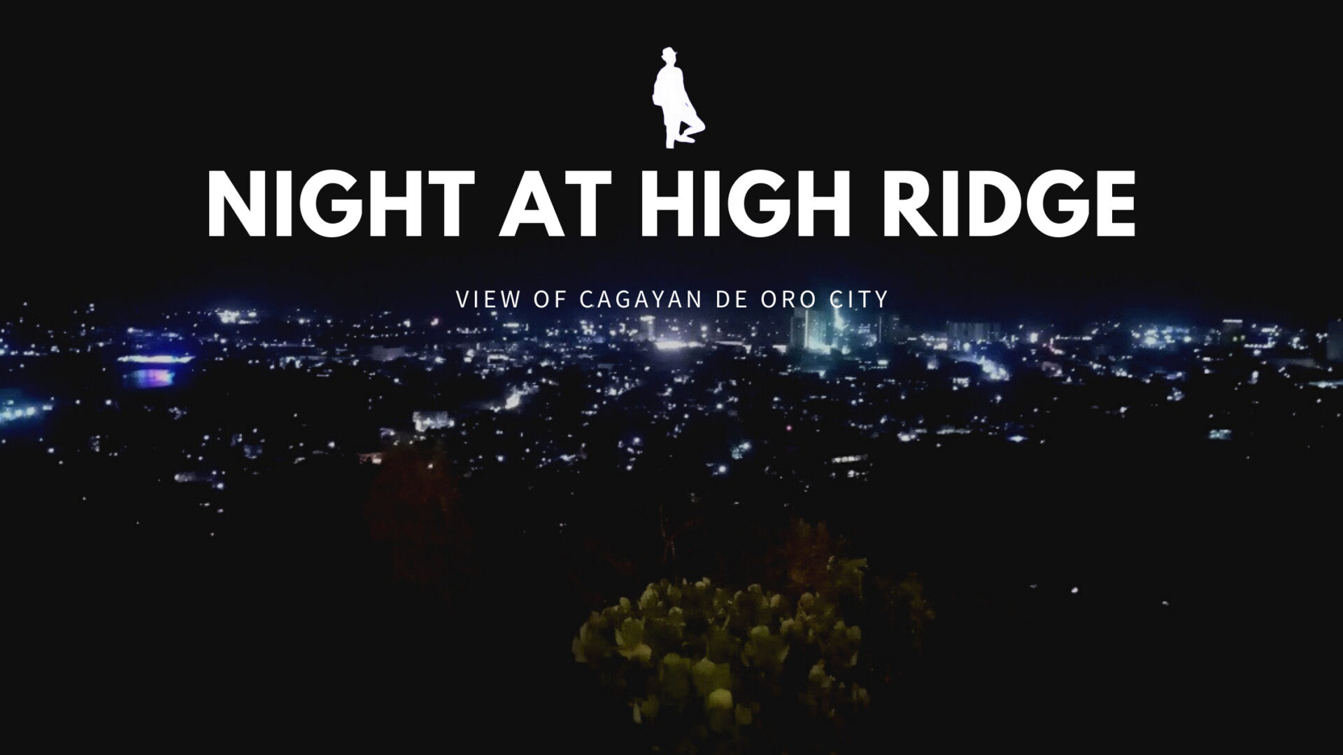 A View of Cagayan De Oro City at Night From High Ridge