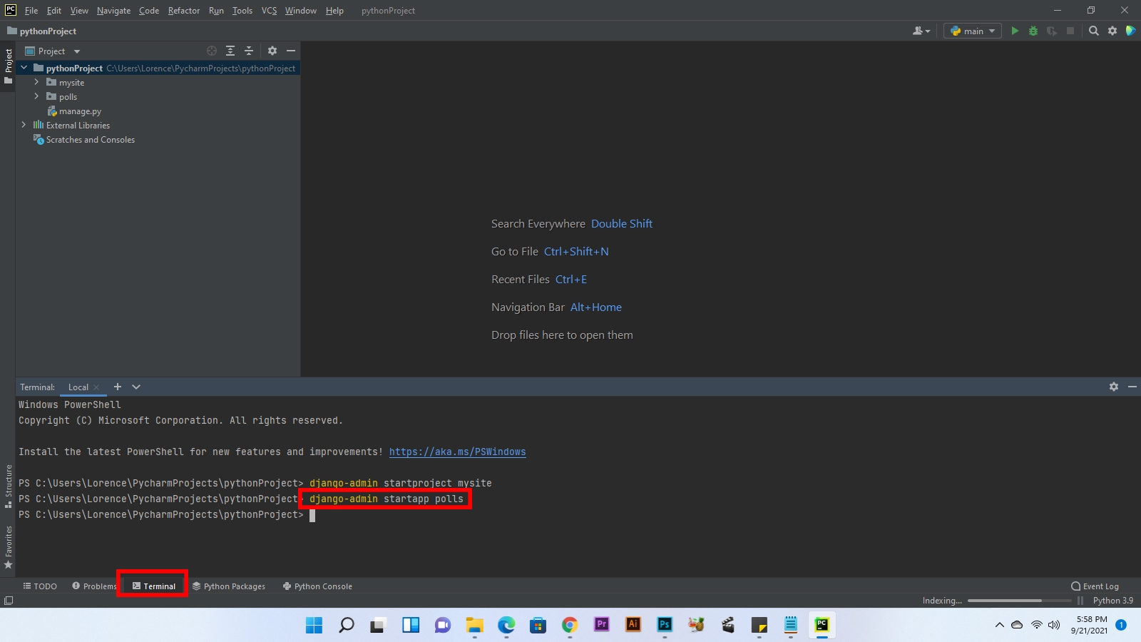 How to setup and run Django server in PyCharm Community Edition? - LDL ...